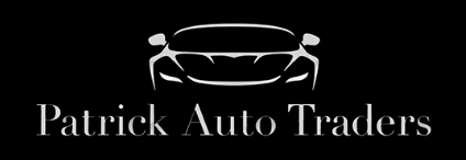 White outline of a car above the text 