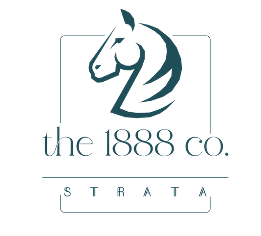 The 1888 Co. logo featuring a stylized dark teal horse head above the text 