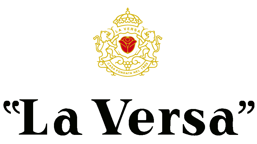 Logo con corona e rosa sopra la scritta
