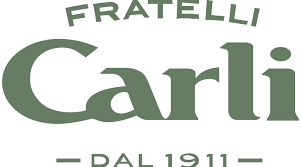 Logo for Fratelli Carli, olive green text on white.