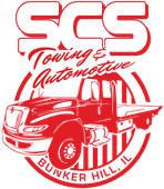 scs towing and auto logo
