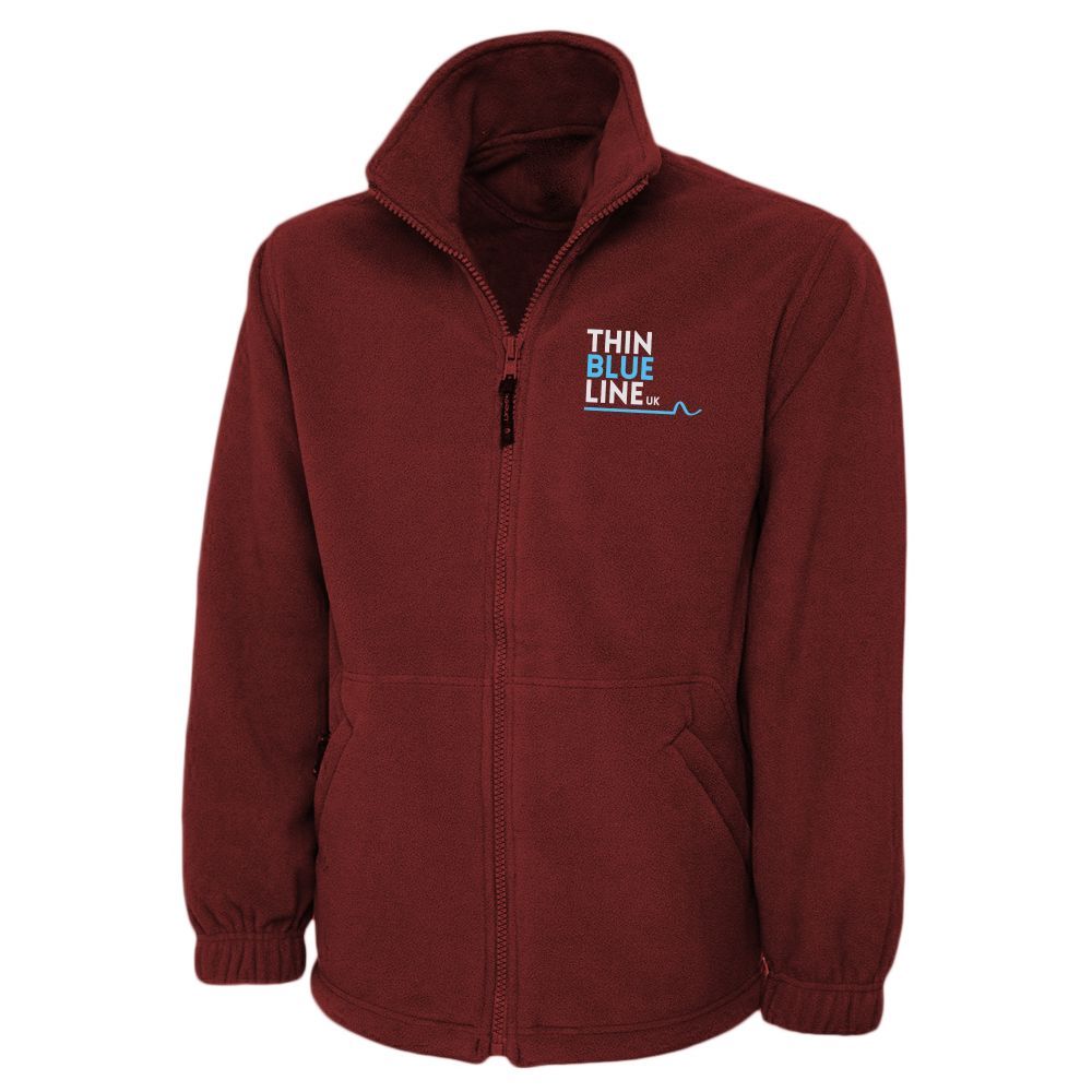 Navy blue fleece jacket with 