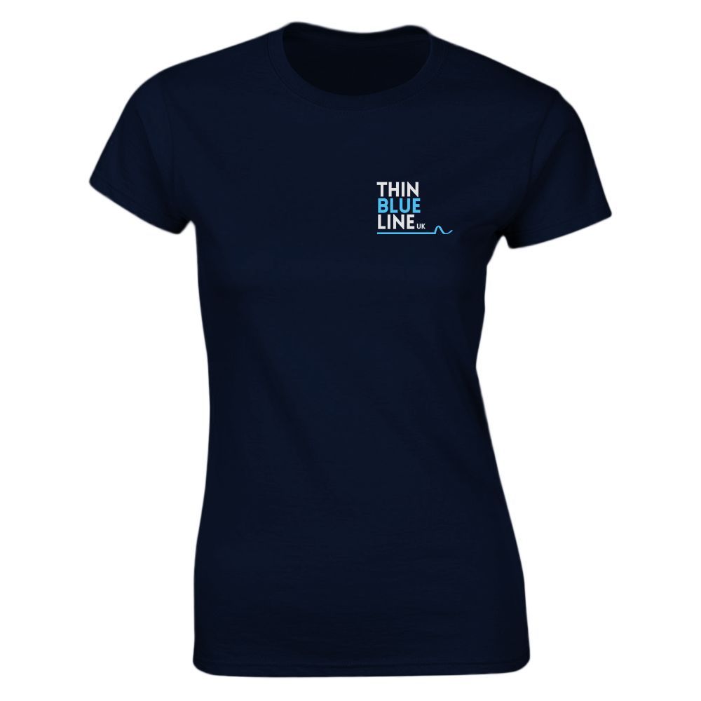 Royal blue t-shirt with the words 