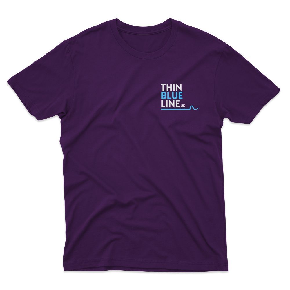 Purple t-shirt with 