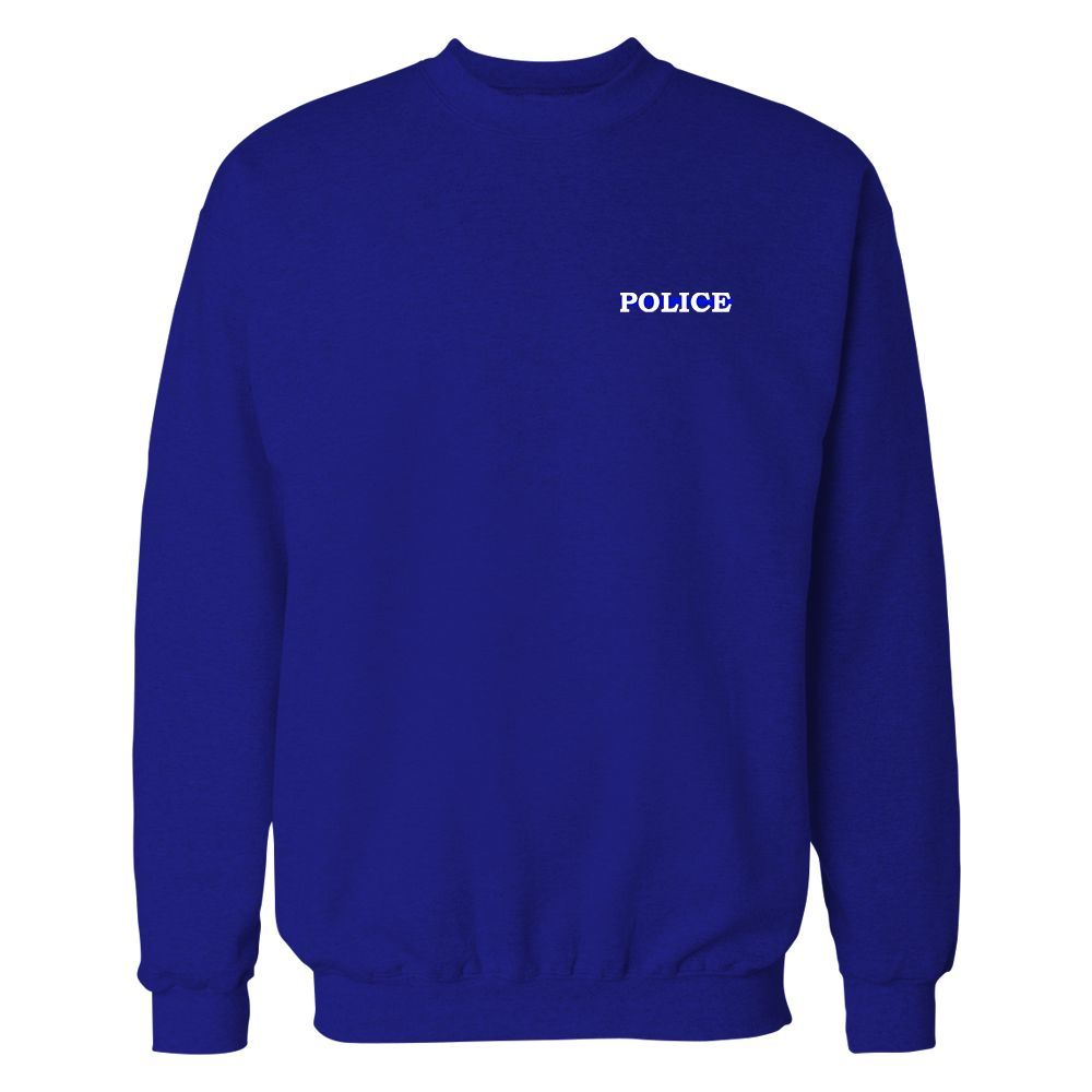 Royal blue sweatshirt with 