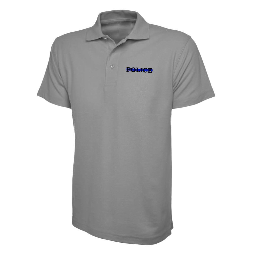 Red polo shirt with 