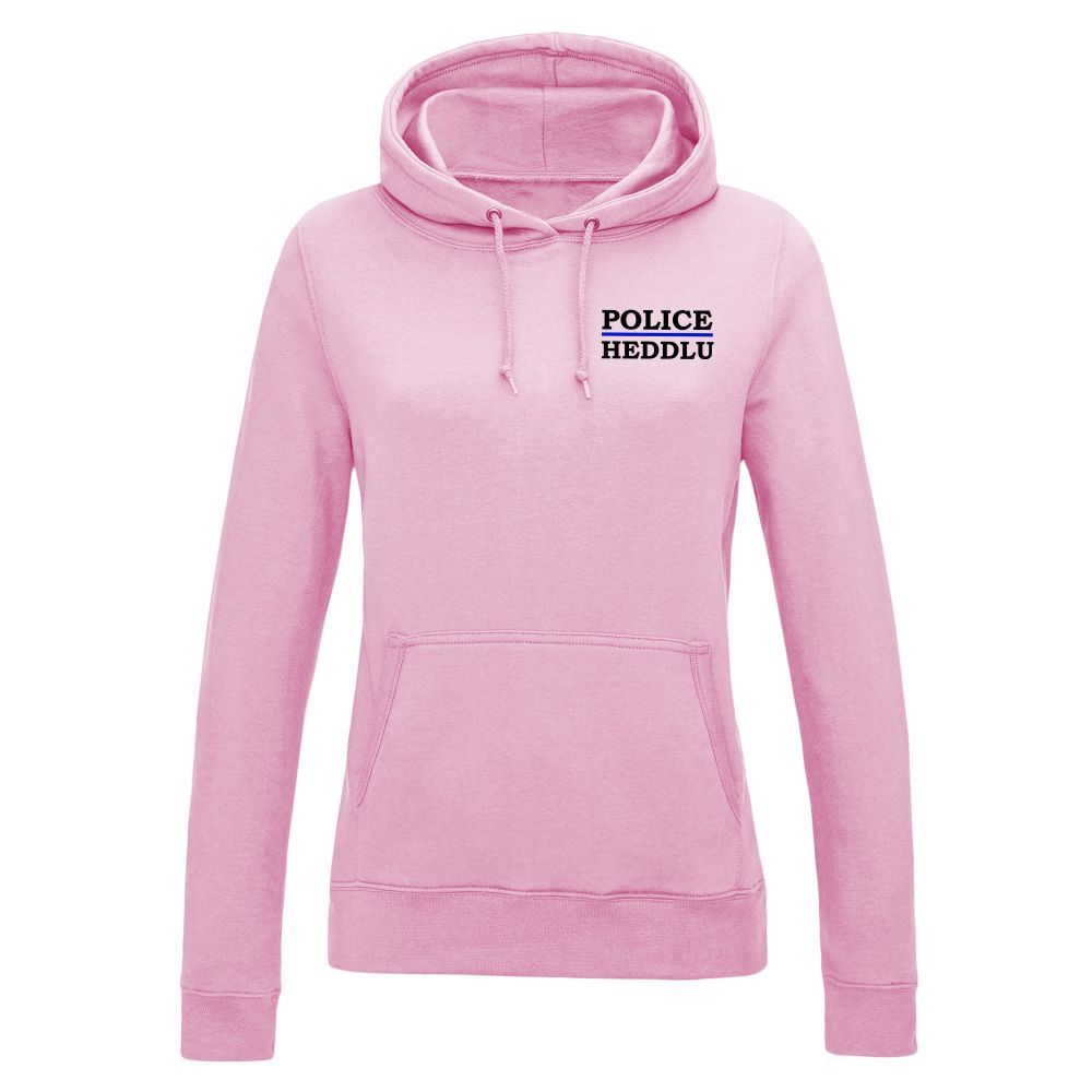 Pink hoodie with 