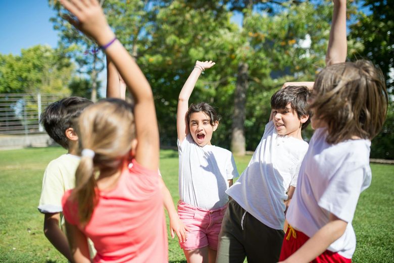 Kids playing outside