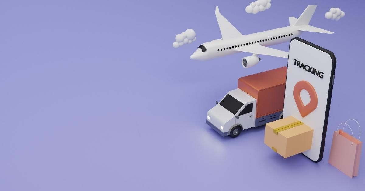 Airplane, truck, smartphone with 