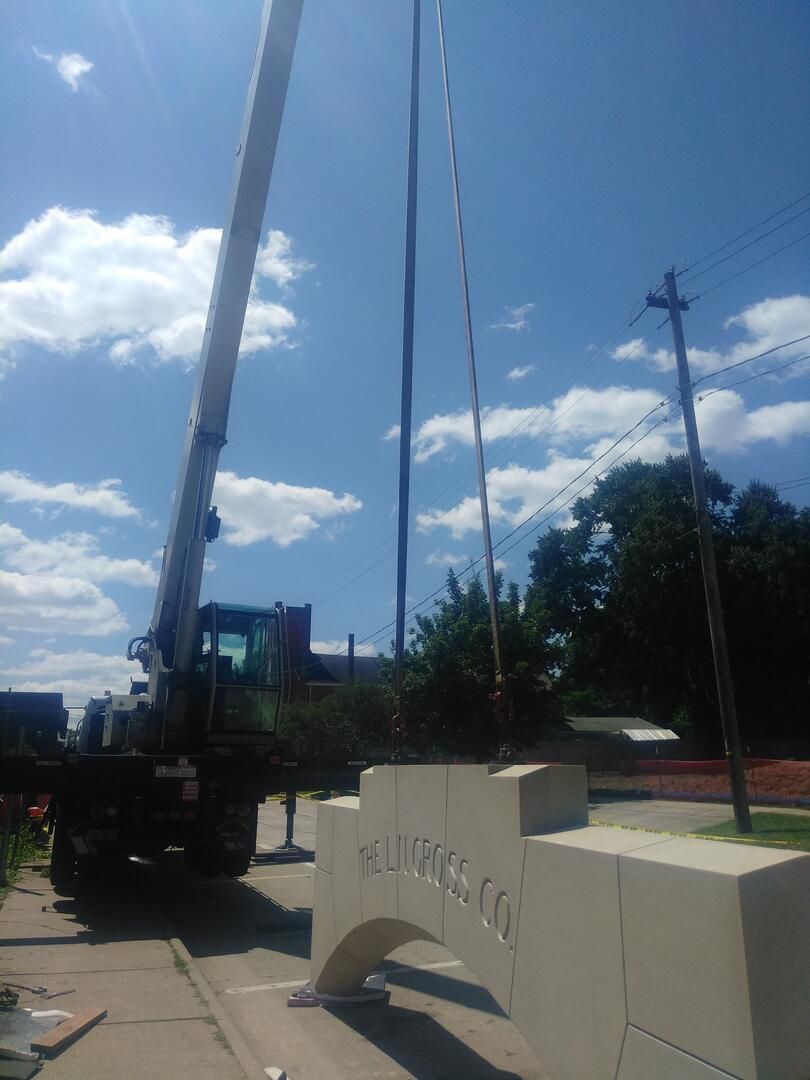 Unloaded Keystone for the L.N. Gross building in Kent