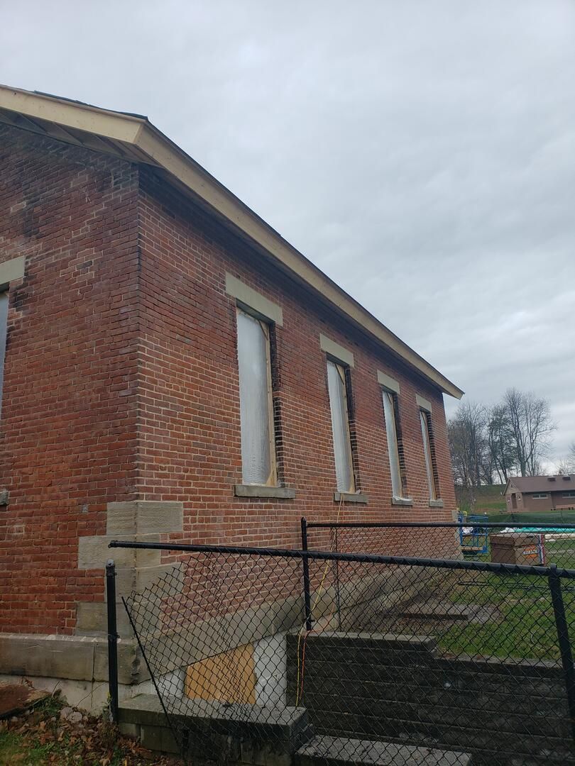 Ameriseal contracted to restore Lichtenwalter schoolhouse - Nearing completion!