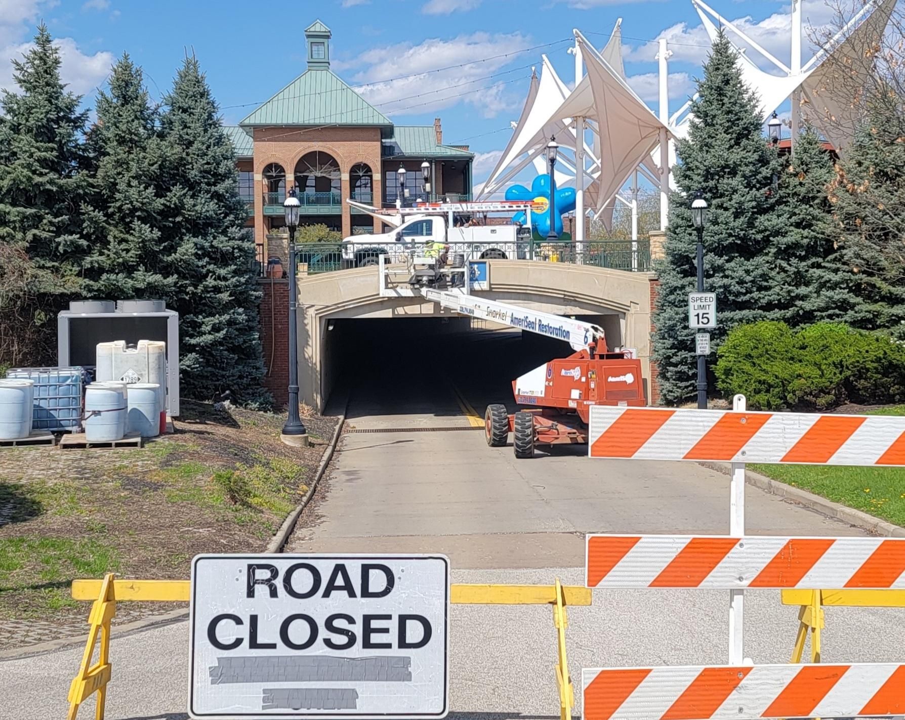 Ameriseal Brick and Stone Maintenance at the Cuyahoga Falls Front St Bridge