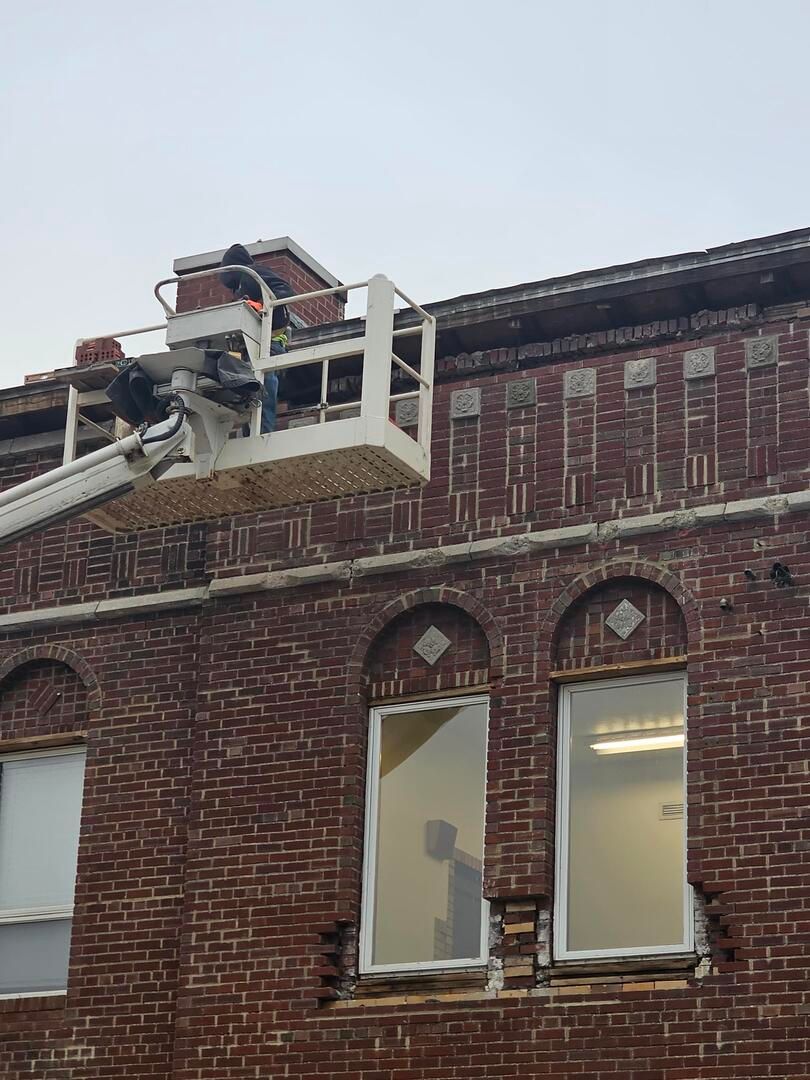 Cuyahoga Falls Fire-station #1 Stone and Brick Restoration by Ameriseal (330) 794-8040