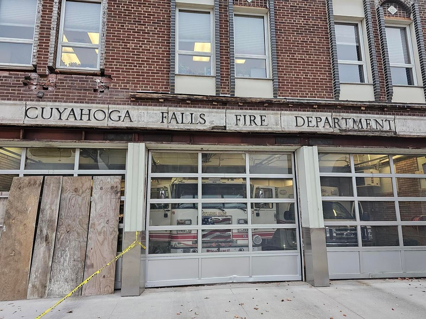 You can see the building damage at CF Fire station #1 - Ameriseal is on site restoring the building to new!  