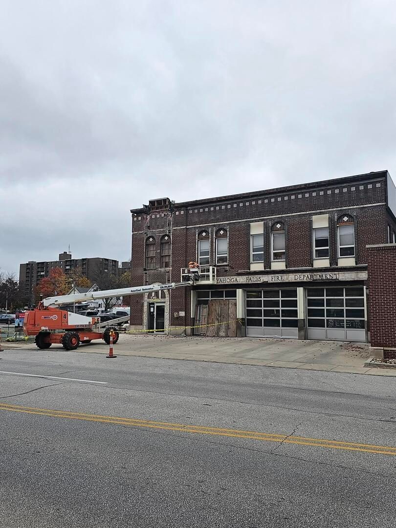 Cuyahoga Falls Fire-station #1 is in need of Restoration by Ameriseal (330) 794-8040