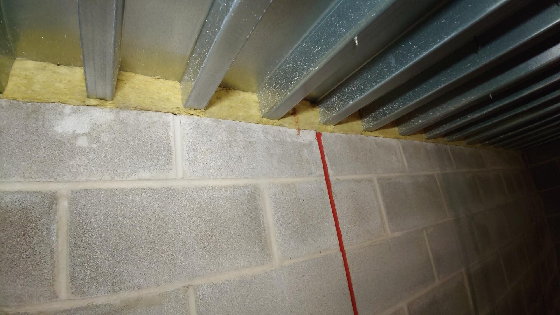 Firestop application in process at one of the schools located in Cuyahoga Falls, Ohio