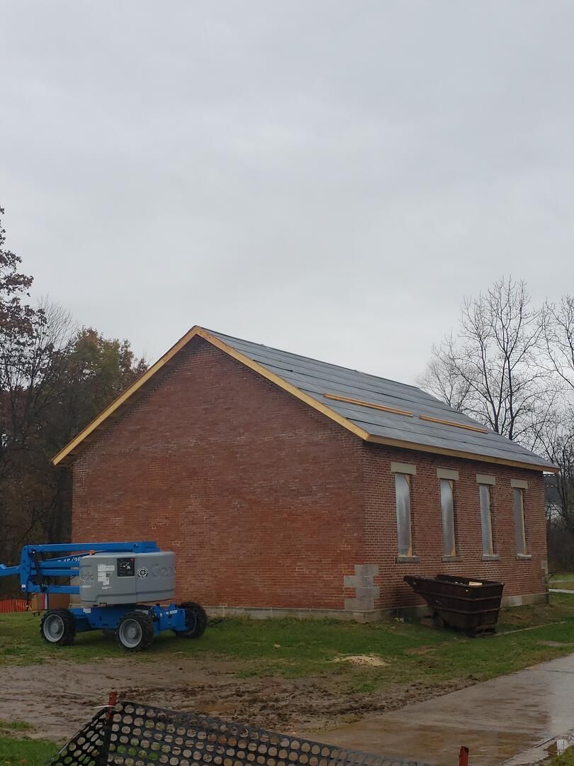 Ameriseal was contracted to restore Lichtenwalter schoolhouse