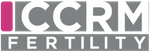 Logo d'ICCRM Fertility, comportant l'acronyme « ICCRM » avec une barre verticale rose à gauche et le mot « FERTILITY » en dessous.