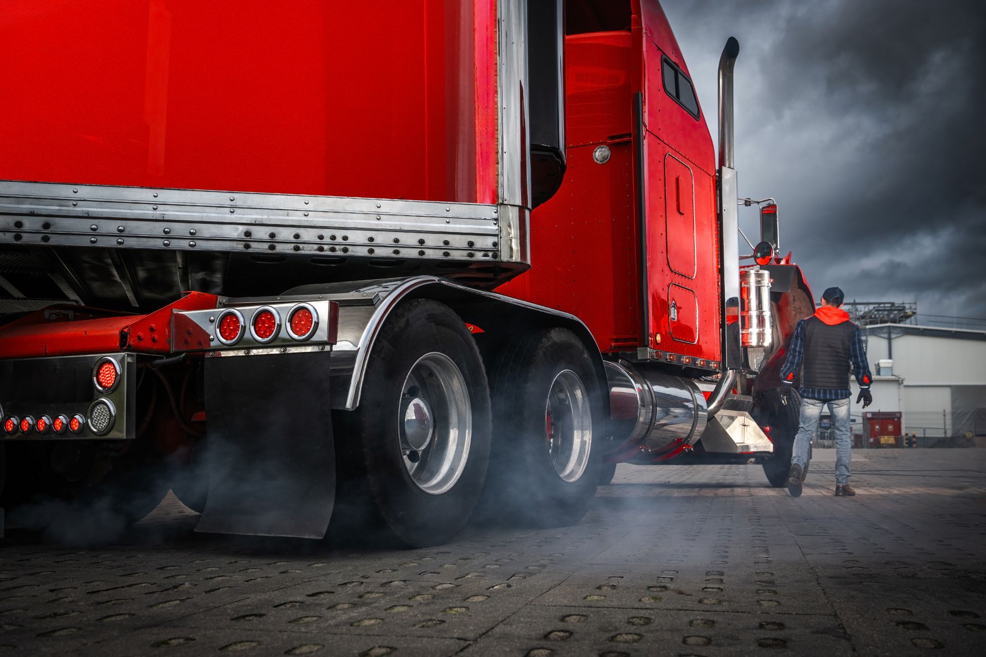 Red Semi Truck Red Semi Truck
