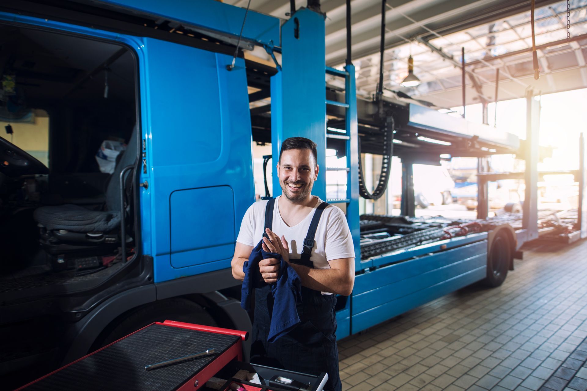Mechanic With Truck