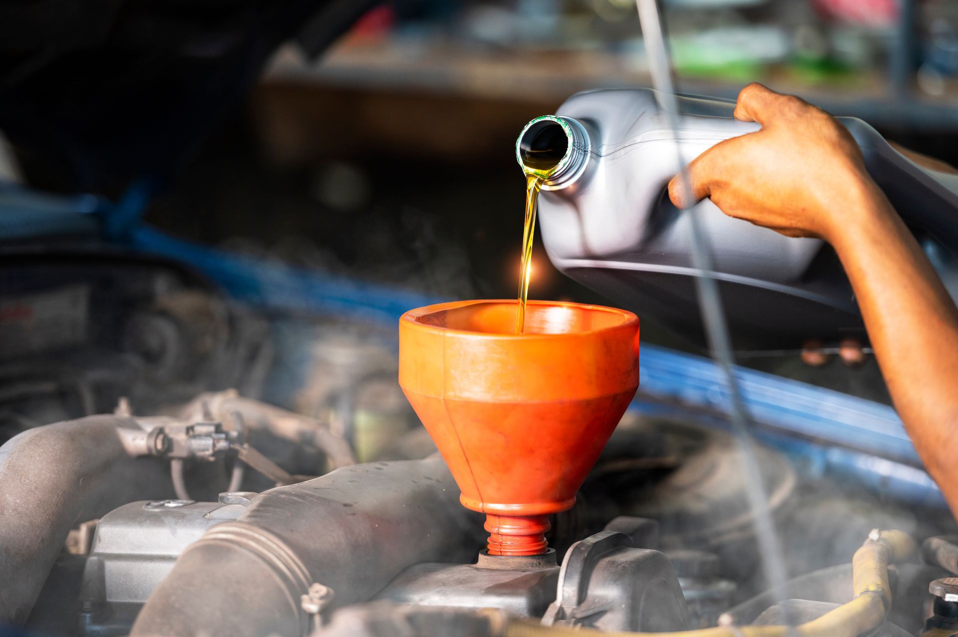 Car Oil Fill Car Oil Fill