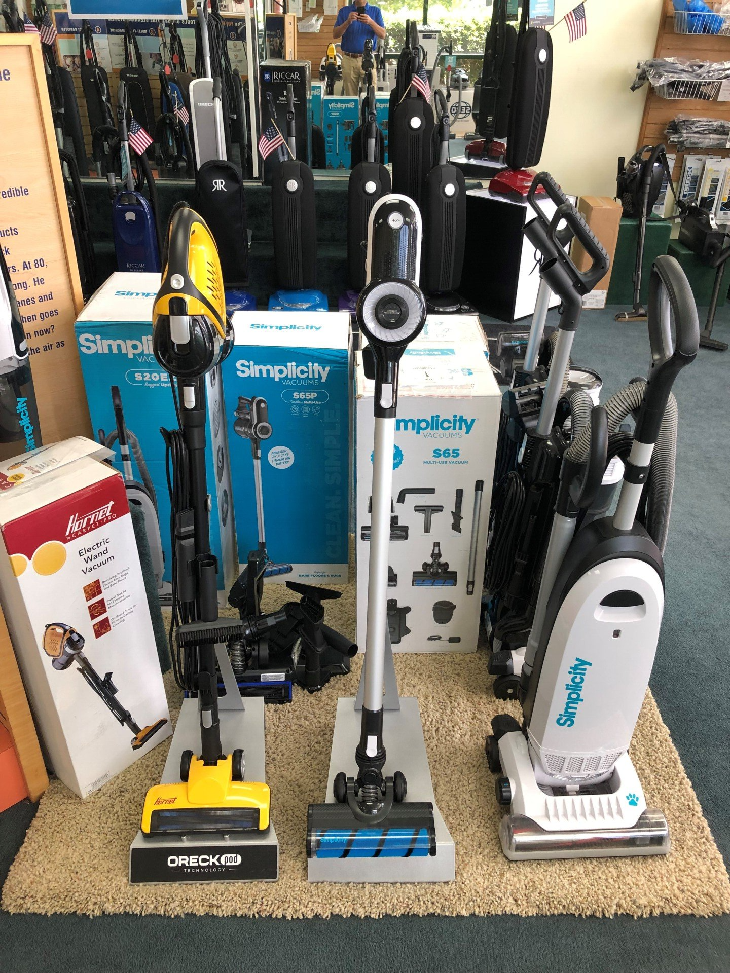 Simplicity Vacuums On Carpet - Wilmington, NC - Cape Fear Vacuums