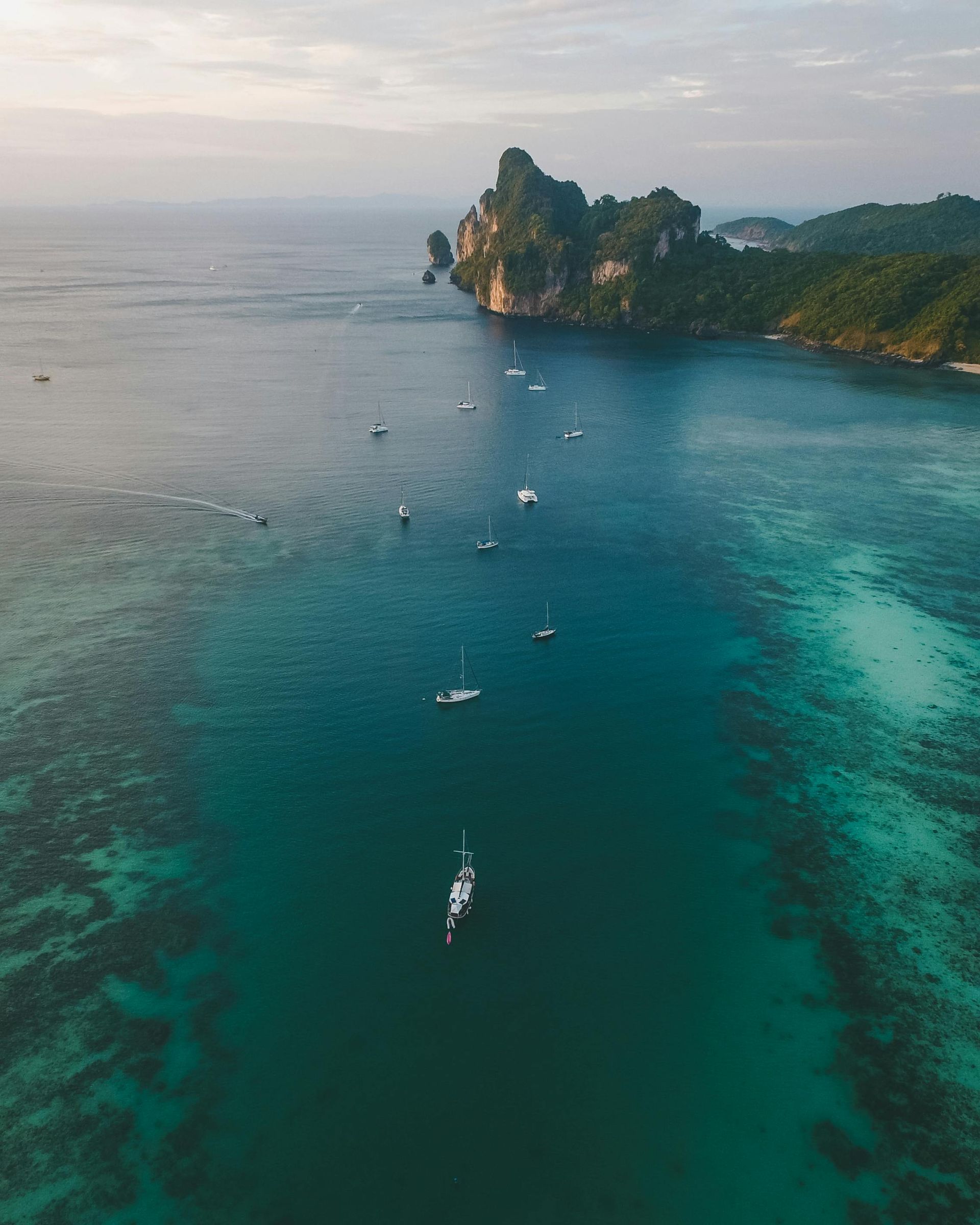 Blue ocean harbour