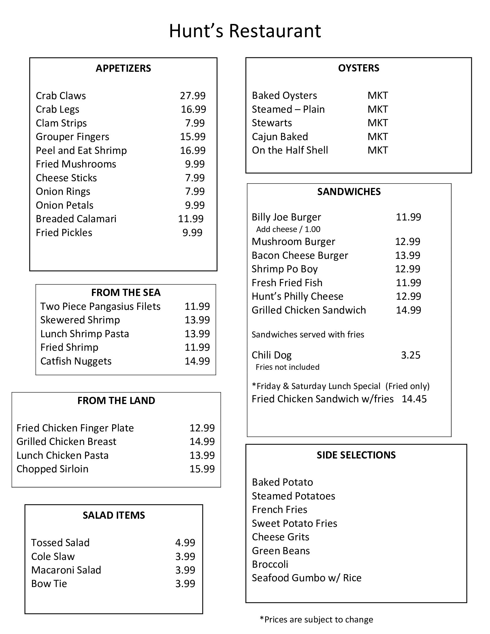 Hunt'S Oyster Bar Dothan Al - 8kevbqz