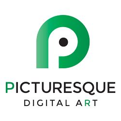 Picturesque Digital Art Logo By Geek Queen