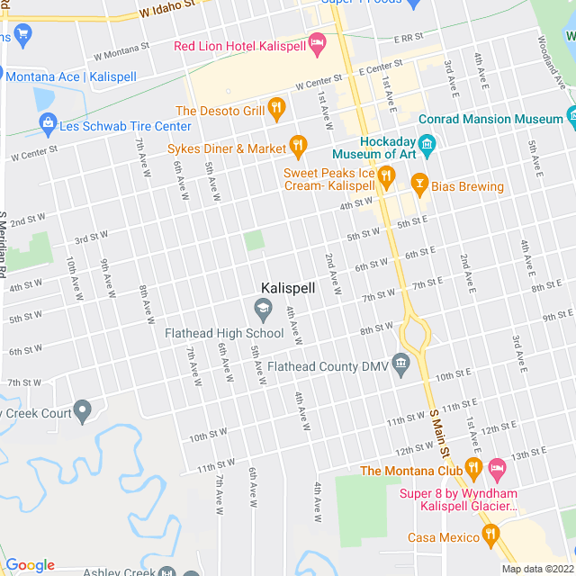 Map of business location