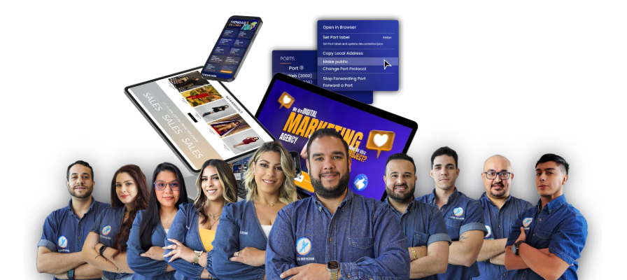Un grupo de profesionales diseño web miami