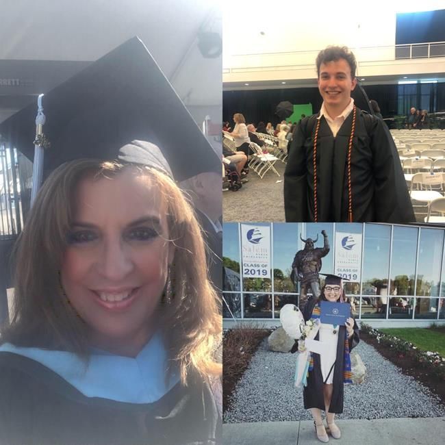 Jacqui, Her Daughter and Son Graduated From College Jacqui, Her Daughter and Son Graduated From College