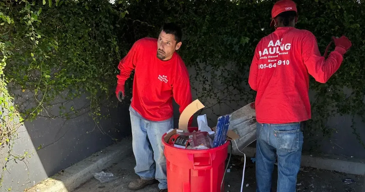 AAA Hauling Crew Removing Trash