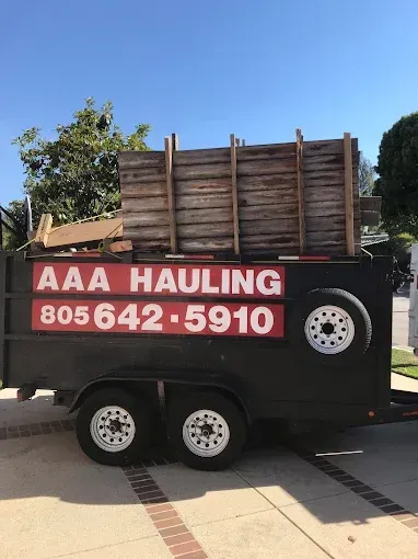 Black trailer with 
