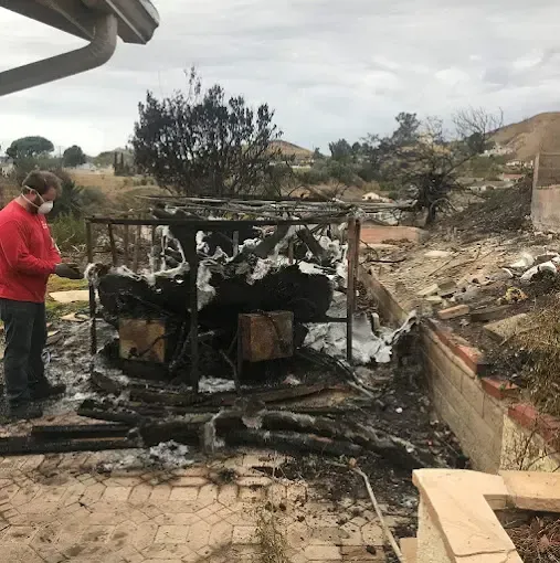Burnt Hot Tub Removal