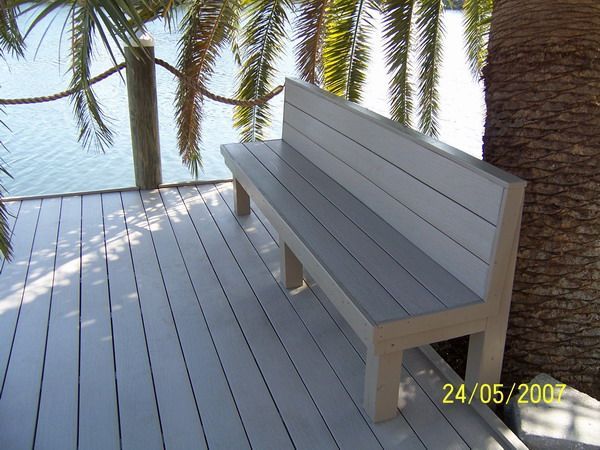 Wooden Bench — Cocoa Beach, FL — Darrell’s Docks