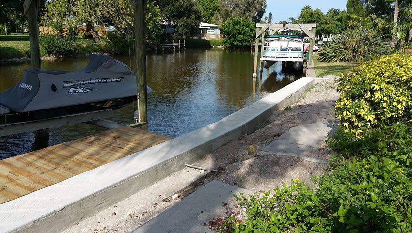Vinyl Seawall — Cocoa Beach, FL — Darrell’s Docks