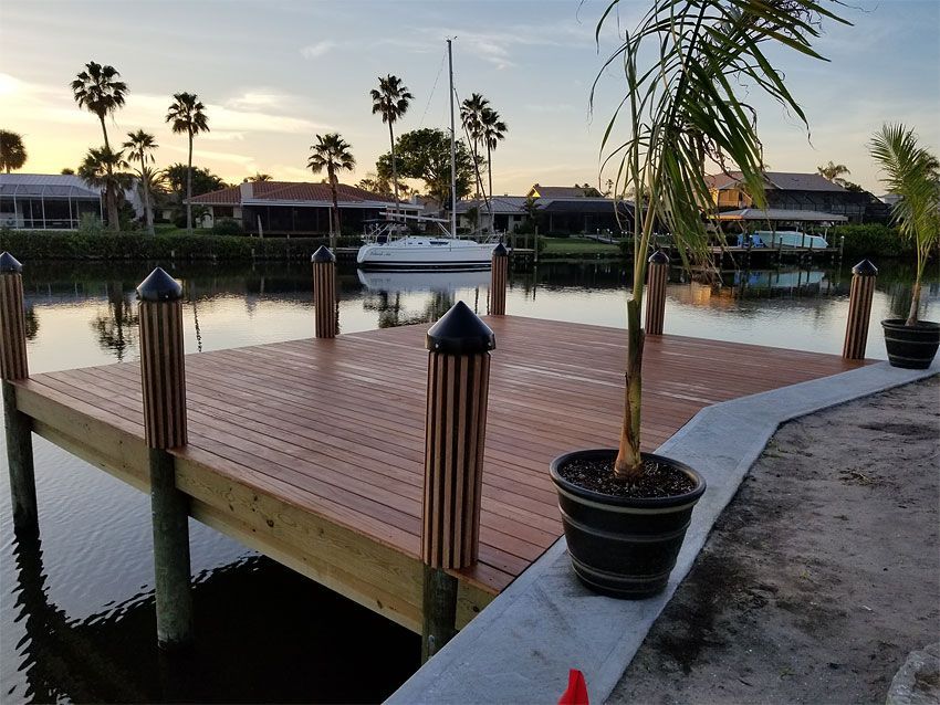 Small Plants Near Dock — Cocoa Beach, FL — Darrell’s Docks