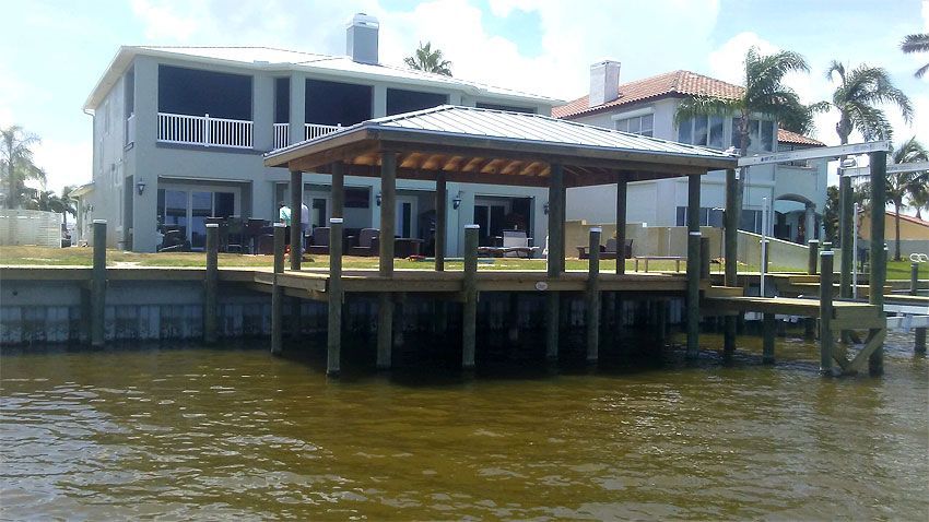 Deck With Roof — Cocoa Beach, FL — Darrell’s Docks