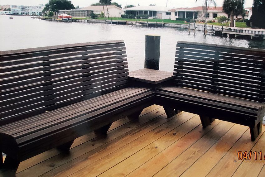 Brown Bench — Cocoa Beach, FL — Darrell’s Docks