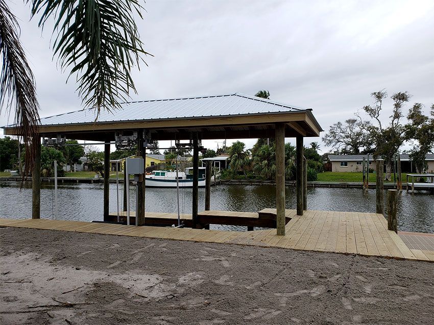 Shaded Dock — Cocoa Beach, FL — Darrell’s Docks