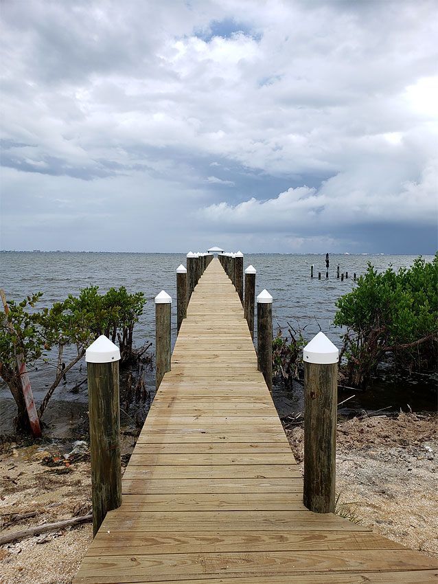 Dock With Pillars — Cocoa Beach, FL — Darrell’s Docks