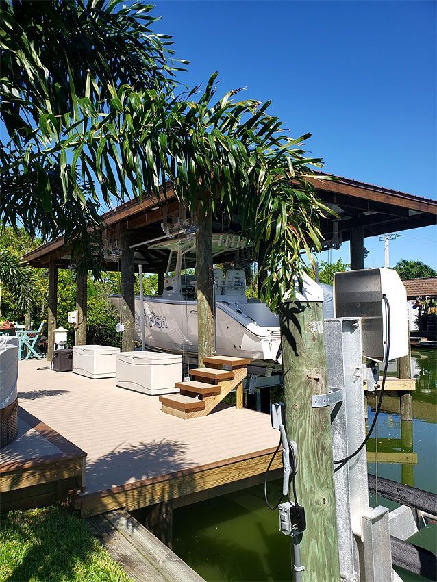 Deck With Stairs — Cocoa Beach, FL — Darrell’s Docks