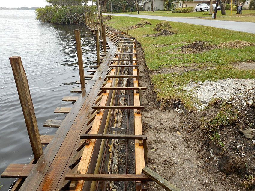 Seawall Construction — Cocoa Beach, FL — Darrell’s Docks