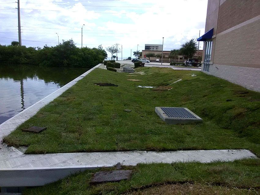 Newly Installed Vinyl Seawall — Cocoa Beach, FL — Darrell’s Docks