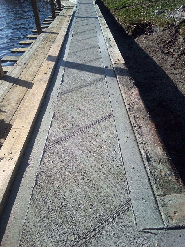 Dried Concrete Seawall — Cocoa Beach, FL — Darrell’s Docks