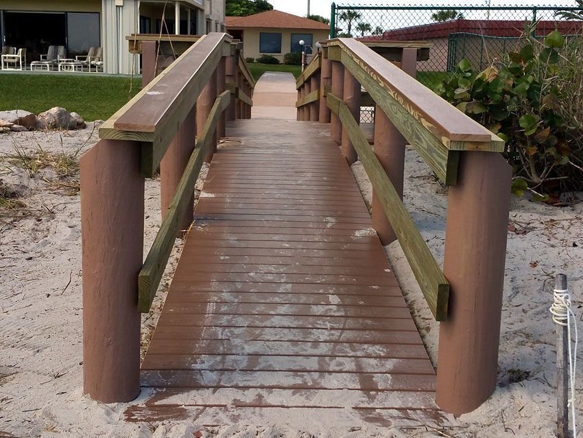 Wooden Dock Walkway — Cocoa Beach, FL — Darrell’s Docks
