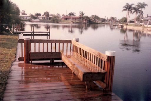 Bench Seat With Back — Cocoa Beach, FL — Darrell’s Docks