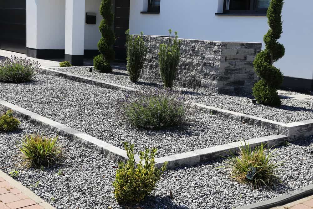 A garden with gravel and plants in front of a house  — Ourimbah Landscape Supplies In Ourimbah, NSW