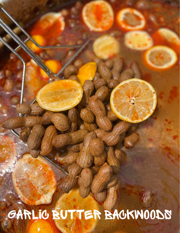 Garlic Butter Backwoods Boiled Peanuts